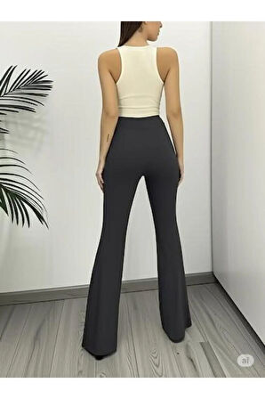 SCUBA KREP İSPANYOL PAÇA PANTOLON