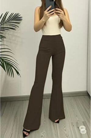 SCUBA KREP İSPANYOL PAÇA PANTOLON