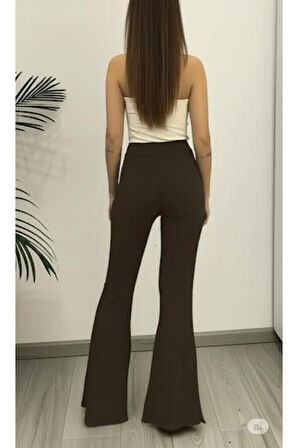 SCUBA KREP İSPANYOL PAÇA PANTOLON