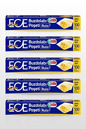 Ece 5x100'lü Orta Boy Buzdolabı Poşeti