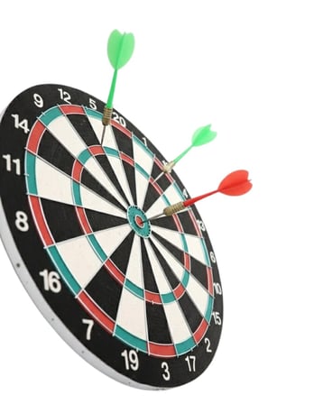 Evde Ofiste ve Oyun Alanlarında Kullanıma Uygun Sağlam Ahşap Gövdeli Dart Tahta