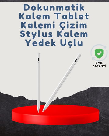 Yüksek Hassasiyetli Eğim Sensörlü Dijital Kalem – USB-C Hızlı Şarjlı