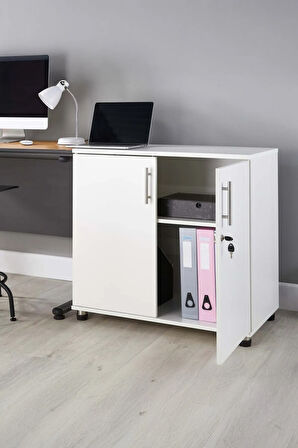 Ofis Dolabı Ofis Büro Mobilyası Evrak Dolabı Lüks Modern Kapaklı Raf Mobilya Kayın Organizer