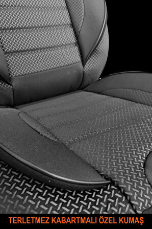 Alfa Romeo 146 UYUMLU TAM SET SİYAH Oto Koltuk Kılıfı 5 Koltuk Ön Arka Tam Set Terletmez