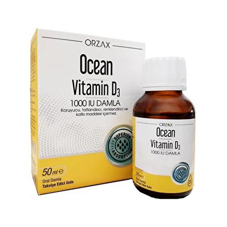 Ocean Vitamin D3 1000 IU Damla 50 Ml-