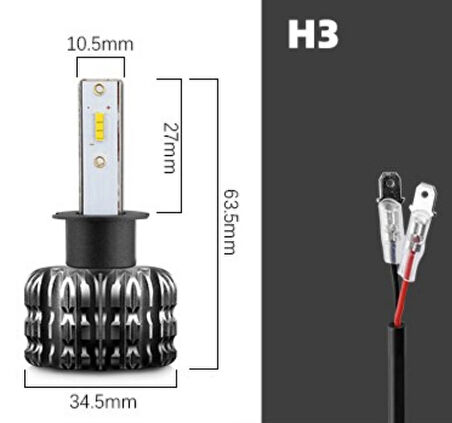 Femex Eco Power H3 Şimşek Etkili Led Xenon 36W 6.000 Lumen Fansız