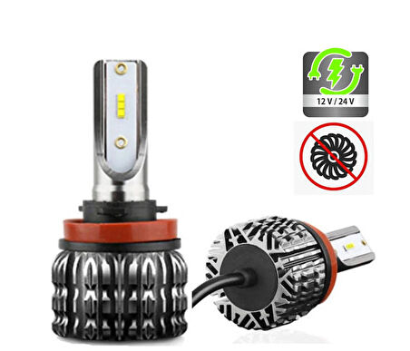 Femex Eco Power HB3 9005 Şimşek Etkili Led Xenon 36W 6.000 Lumen Fansız