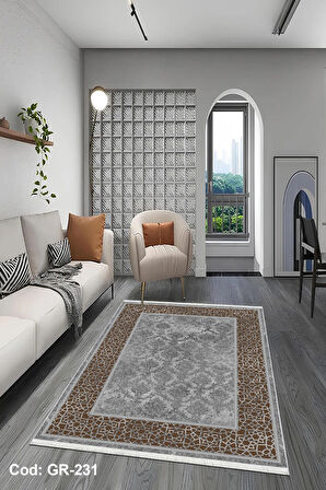 Pamuk Dokuma Taban Kaymaz Yıkanabilir Klasik Desenli  Salon Halısı Mutfak Halısı Koridor Halısı