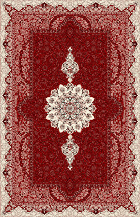 Pamuk Dokuma Taban Kaymaz Yıkanabilir Klasik Desenli  Salon Halısı Mutfak Halısı Koridor Halısı