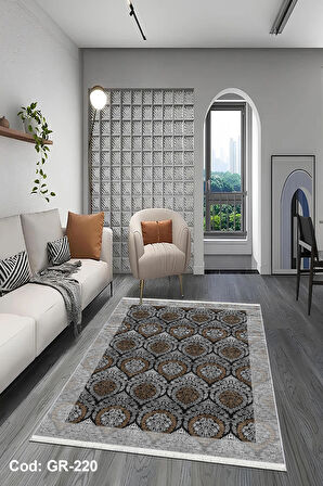 Pamuk Dokuma Taban Kaymaz Yıkanabilir Klasik Desenli  Salon Halısı Mutfak Halısı Koridor Halısı