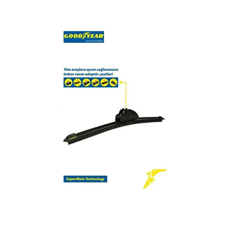 Goodyear FORD Grand C-Max 15 2015- Silecek Süpürgesi Ön Muz Tipi 700mm+650mm