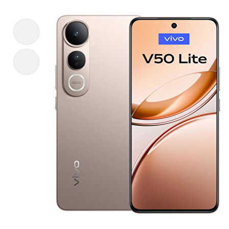 Vivo V50 Lite Esnek Nano Kamera Lens Koruyucu (2 Adet)