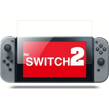 Nintendo Switch 2 ile Uyumlu Ekran Koruyucu 9H Esnek Nano ŞEFFAF 7.5 Inç 