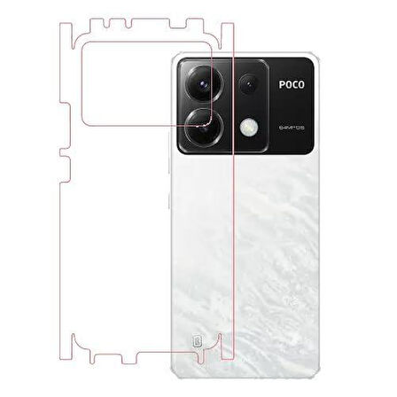 Poco X6 Pro ile Uyumlu MAT TPU Arka Kaplama 360