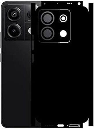 Redmi Note 13 Pro 5G ile Uyumlu Mat Siyah Arka Kaplama