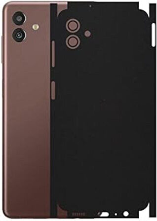 Samsung Galaxy M13 ile Uyumlu Mat Siyah Arka Kaplama