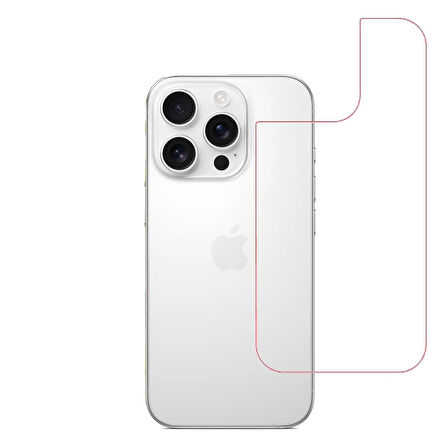 Iphone 16 Pro Max Uyumlu MAT Arka Esnek Nano Koruyucu