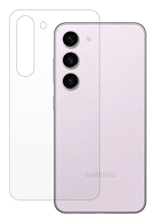 Samsung Galaxy S23 Uyumlu ŞEFFAF Arka Esnek Nano Koruyucu