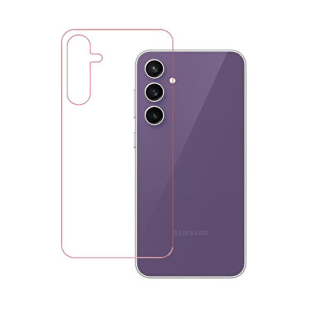 Samsung Galaxy S23 FE Uyumlu ŞEFFAF Arka Esnek Nano Koruyucu