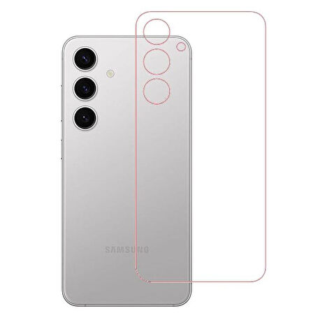 Samsung Galaxy S24 Plus Uyumlu ŞEFFAF Arka Esnek Nano Koruyucu