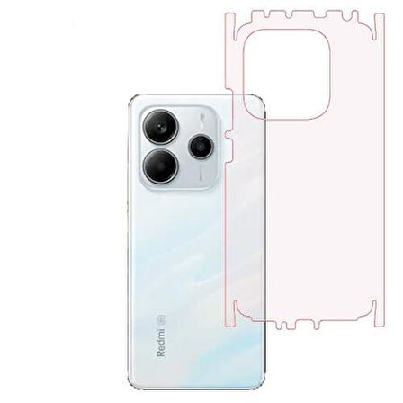 Redmi Note 14 ile Uyumlu PARLAK TPU Arka Kaplama 360