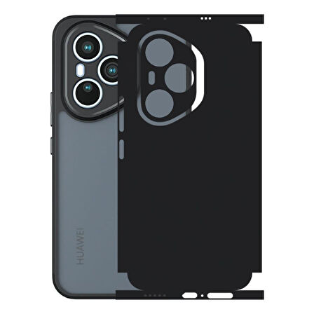 Honor 400 Pro ile Uyumlu 360 Arka Kaplama  Mat Siyah