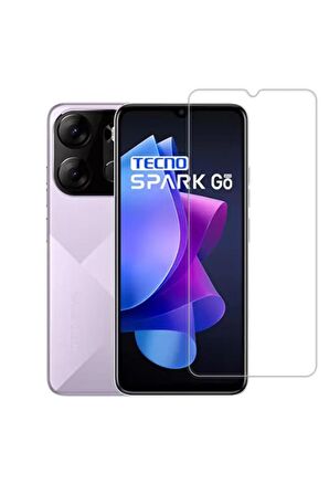 Tecno Spark Go 2023 ile Uyumlu Şeffaf Esnek Nano Cam Ekran Koruyucu