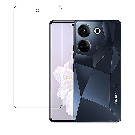Tecno Camon 20 Pro ile Uyumlu MAT Esnek Nano Kırılmayan Ekran Koruyucu