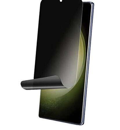 Samsung Galaxy S23 Plus ile Uyumlu HAYALET(Privacy) Esnek 9H Nano Kırılmayan Ekran Koruyucu