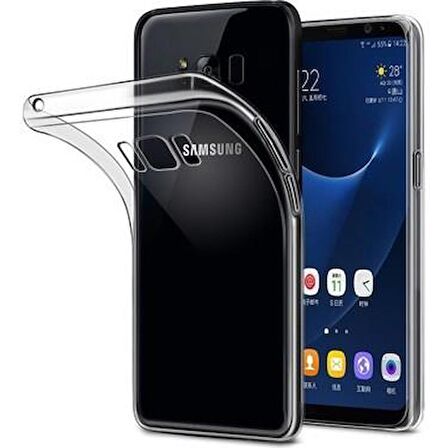 Samsung Galaxy S8 İnce Şeffaf Silikon Kılıf