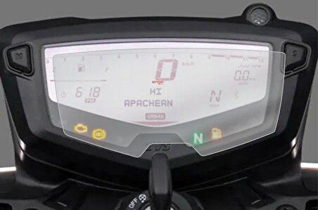 TVS Apache RTR 200 Dijital Gösterge Uyumlu ŞEFFAF Nano Ekran Koruyucu