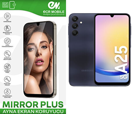 Samsung Galaxy A25 Esnek Ayna(Mirror) 9H Nano Ekran Koruyucu