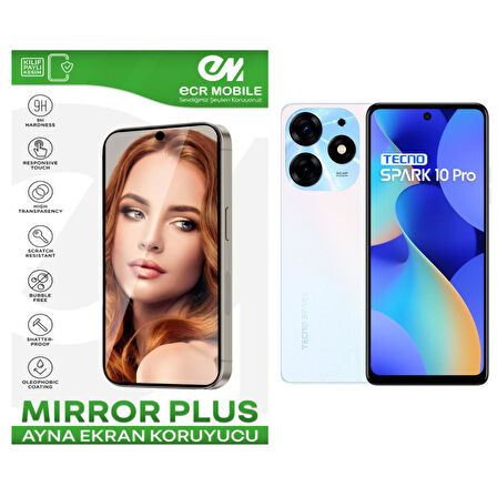 Tecno Spark 10 Pro Esnek Ayna(Mirror) 9H Nano Ekran Koruyucu