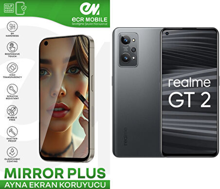 Realme GT2 Ekran Koruyucu Esnek Ayna(Mirror) 9H Nano 