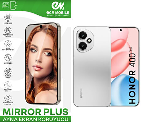 Honor 400 ile Uyumlu Esnek Ayna(Mirror) 9H Nano Ekran Koruyucu