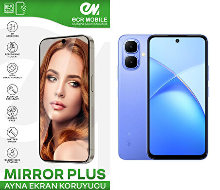 Infinix Smart 10 ile Uyumlu Esnek Ayna(Mirror) 9H Nano Ekran Koruyucu