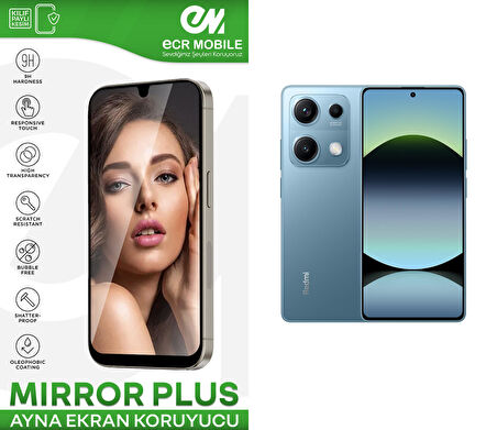 Redmi Note 14S ile Uyumlu Esnek Ayna(Mirror) 9H Nano Ekran Koruyucu