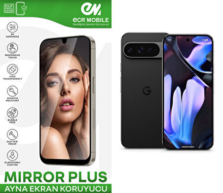 Google Pixel 9 Pro XL ile Uyumlu Esnek Ayna(Mirror) 9H Nano Ekran Koruyucu