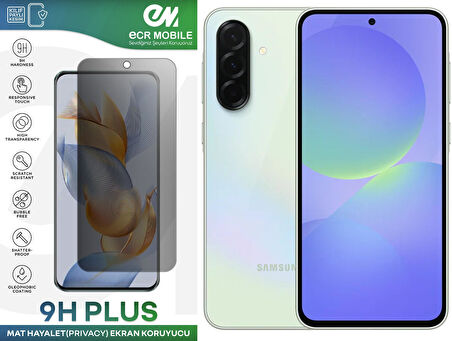 Samsung A36 Ekran Koruyucu Tam Uyumlu 9H Esnek Nano Kırılmayan MAT HAYALET(Privacy)