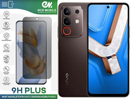 Vivo Y29 4G ile Uyumlu HAYALET(Privacy) 9H Esnek Nano Kırılmayan Ekran Koruyucu