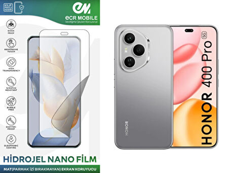 Honor 400 Pro ile Uyumlu Hidrojel Nano Ekran Koruyucu Film MAT(Tempered Cam Değildir!)