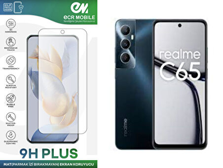 Realme C65 Ekran Koruyucu MAT Tam Uyumlu Esnek Nano Kırılmayan