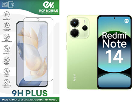 Redmi Note 14 Ekran Koruyucu MAT Parmak İzi Bırakmayan Uyumlu Esnek Nano Kırılmayan