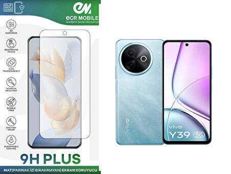 Vivo Y39 Ekran Koruyucu MAT Parmak İzi Bırakmayan Uyumlu Esnek Nano Kırılmayan