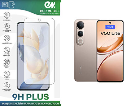 Vivo V50 Lite Ekran Koruyucu MAT Parmak İzi Bırakmayan Uyumlu Esnek Nano Kırılmayan