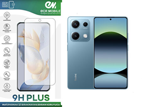 Redmi Note 14S ile Uyumlu Ekran Koruyucu MAT Parmak İzi Bırakmayan Esnek Nano Kırılmayan