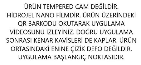Realme GT 7 Pro ile Uyumlu Hidrojel Ekran Koruyucu Film HD-ŞEFFAF(Tempered Cam Değildir!)