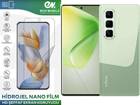 Infinix Hot 50 Pro Plus ile Uyumlu Hidrojel Ekran Koruyucu Film HD-ŞEFFAF(Tempered Cam Değildir!)
