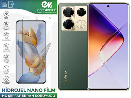 Infinix Note 40 Pro ile Uyumlu Hidrojel Ekran Koruyucu Film HD-ŞEFFAF(Tempered Cam Değildir!)