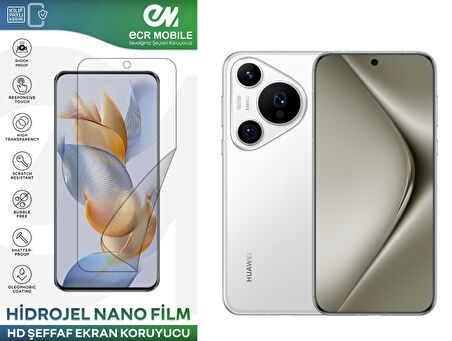 Huawei Pura 70 Ultra ile Uyumlu Hidrojel Ekran Koruyucu Film HD-ŞEFFAF(Tempered Cam Değildir!)